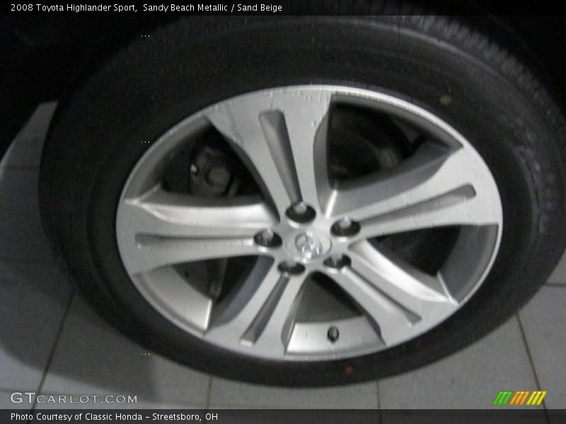 Sandy Beach Metallic / Sand Beige 2008 Toyota Highlander Sport