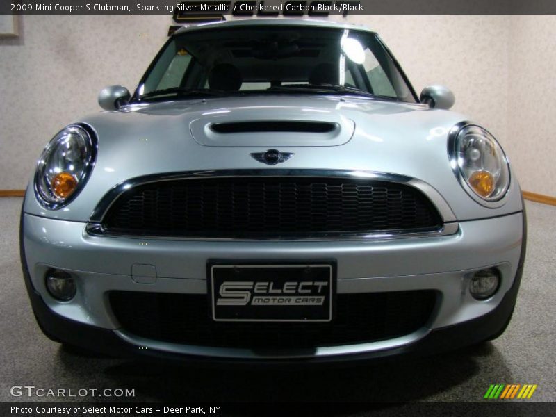 Sparkling Silver Metallic / Checkered Carbon Black/Black 2009 Mini Cooper S Clubman