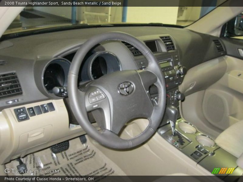 Sandy Beach Metallic / Sand Beige 2008 Toyota Highlander Sport