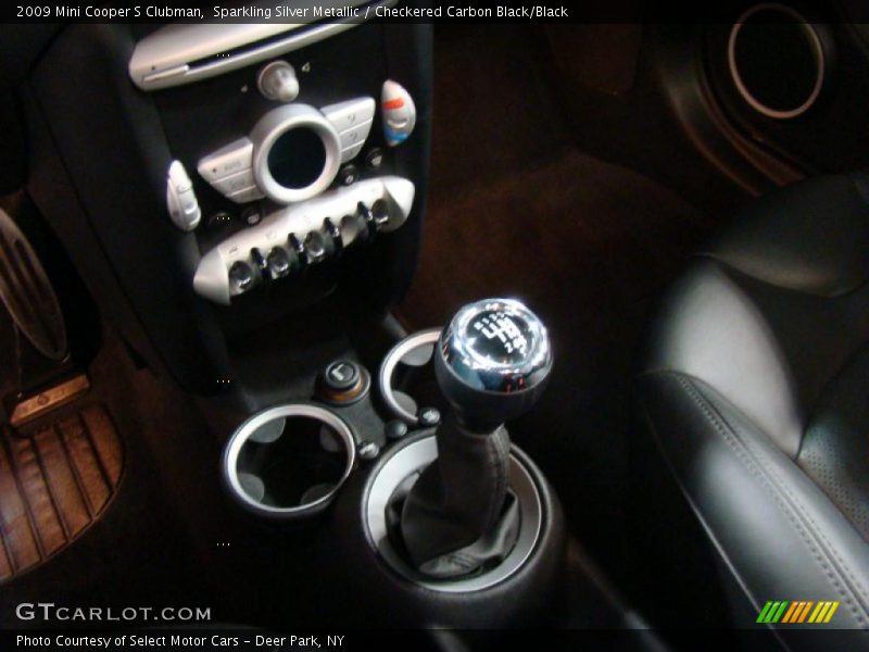 Sparkling Silver Metallic / Checkered Carbon Black/Black 2009 Mini Cooper S Clubman