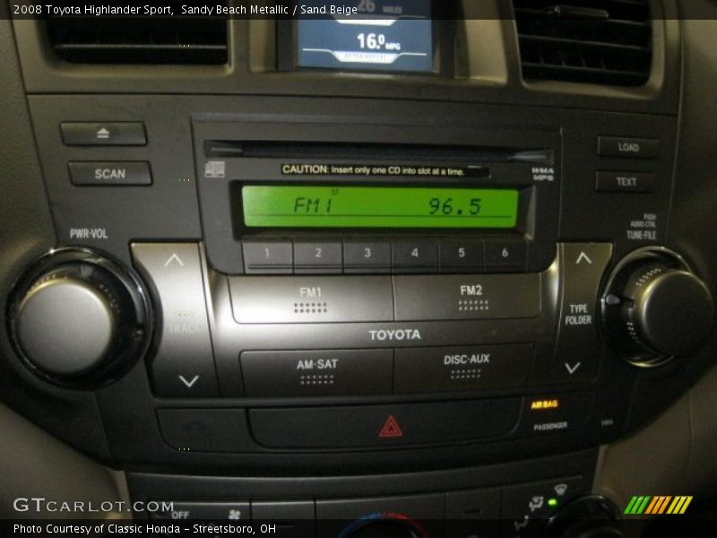 Sandy Beach Metallic / Sand Beige 2008 Toyota Highlander Sport