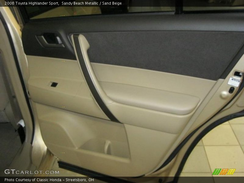 Sandy Beach Metallic / Sand Beige 2008 Toyota Highlander Sport