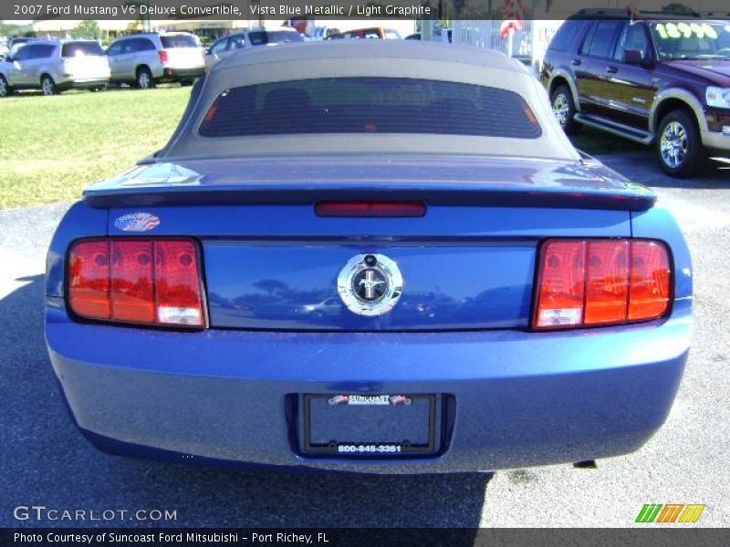 Vista Blue Metallic / Light Graphite 2007 Ford Mustang V6 Deluxe Convertible