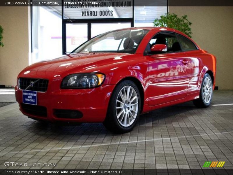 Passion Red / Off Black 2006 Volvo C70 T5 Convertible