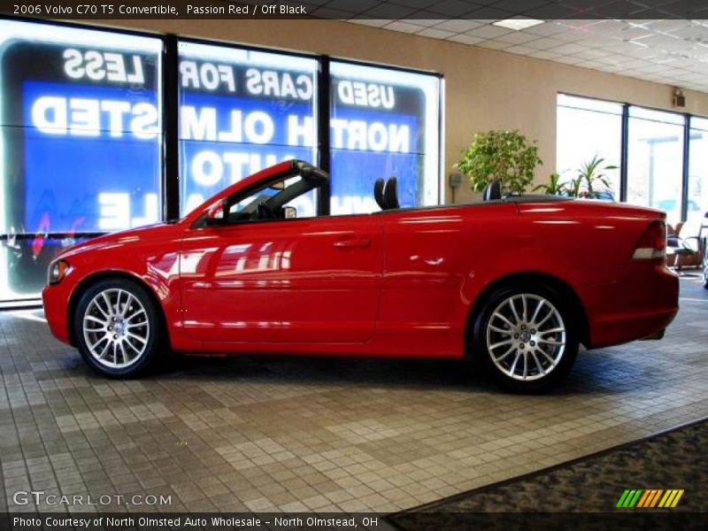 Passion Red / Off Black 2006 Volvo C70 T5 Convertible