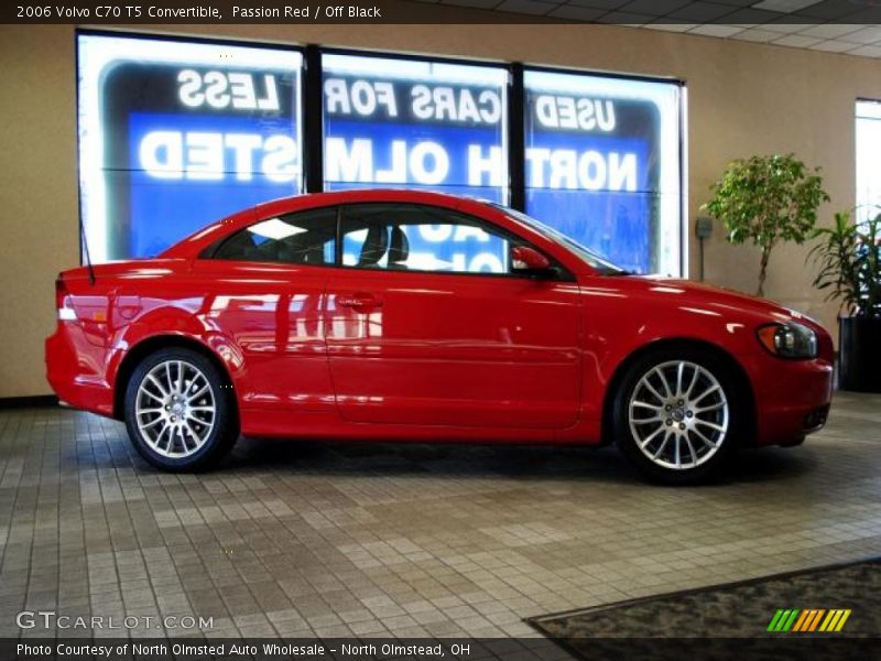 Passion Red / Off Black 2006 Volvo C70 T5 Convertible