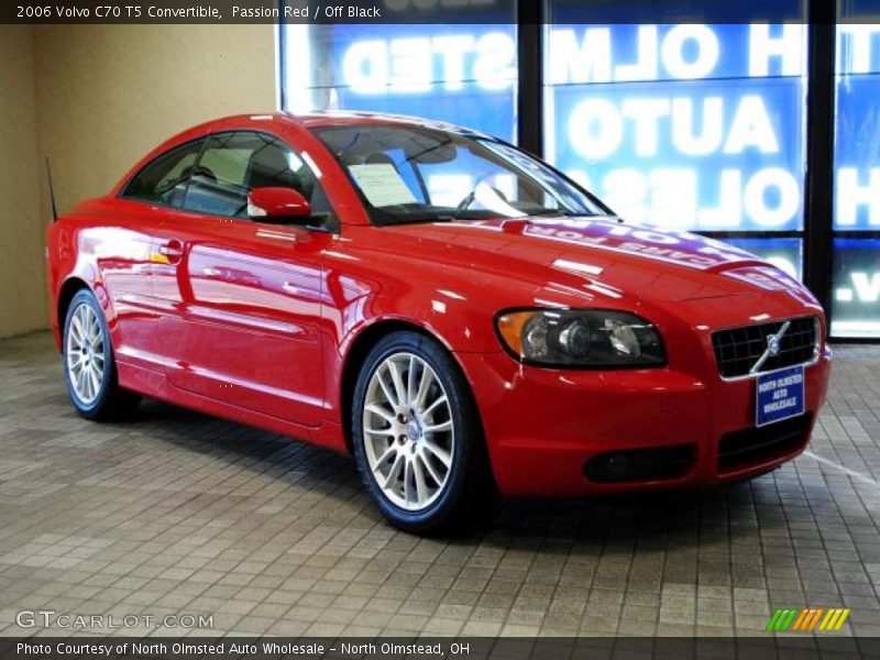 Passion Red / Off Black 2006 Volvo C70 T5 Convertible