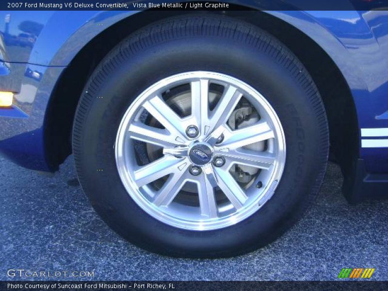 Vista Blue Metallic / Light Graphite 2007 Ford Mustang V6 Deluxe Convertible