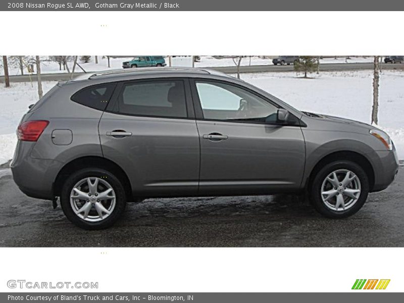 Gotham Gray Metallic / Black 2008 Nissan Rogue SL AWD