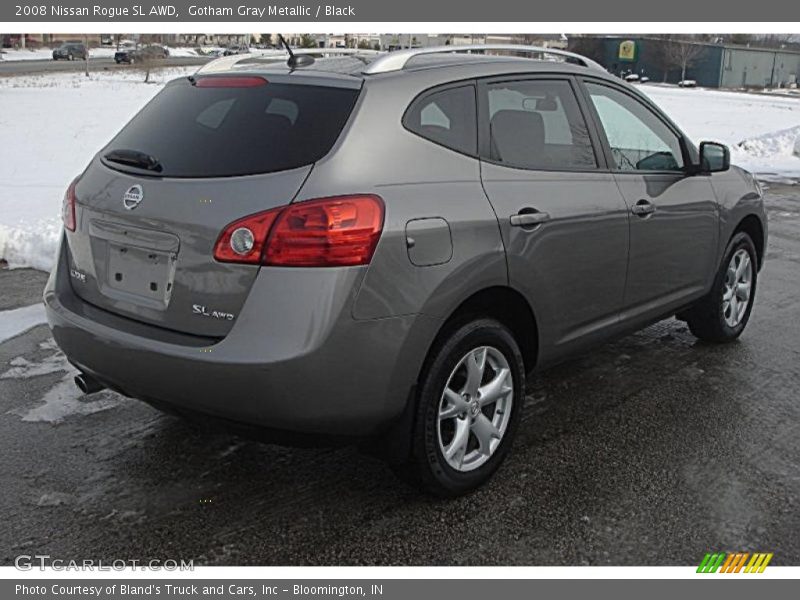 Gotham Gray Metallic / Black 2008 Nissan Rogue SL AWD