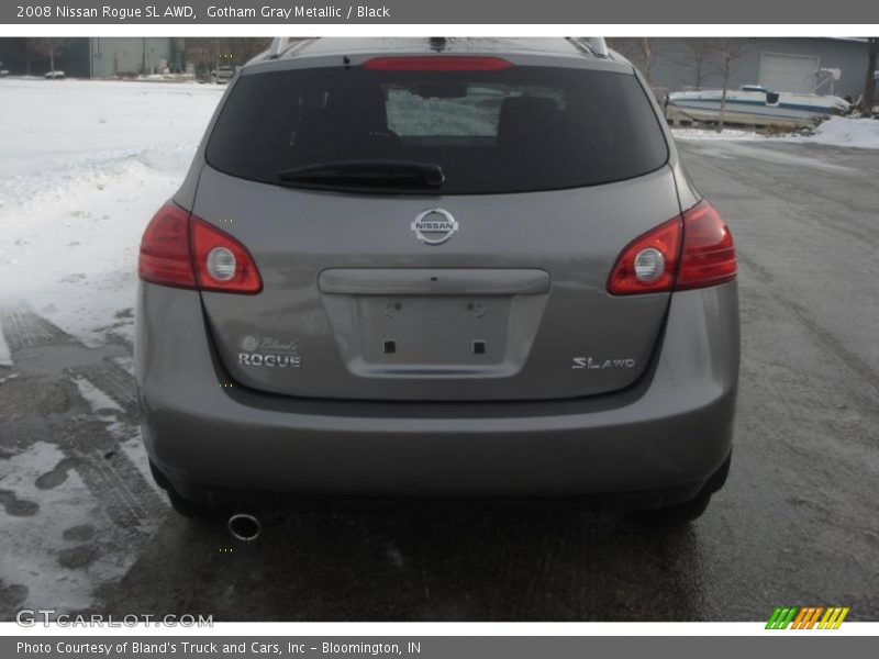Gotham Gray Metallic / Black 2008 Nissan Rogue SL AWD