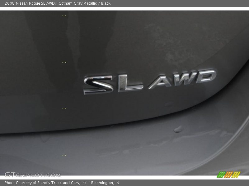 Gotham Gray Metallic / Black 2008 Nissan Rogue SL AWD