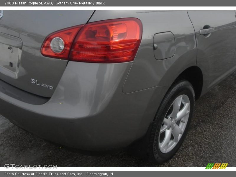 Gotham Gray Metallic / Black 2008 Nissan Rogue SL AWD