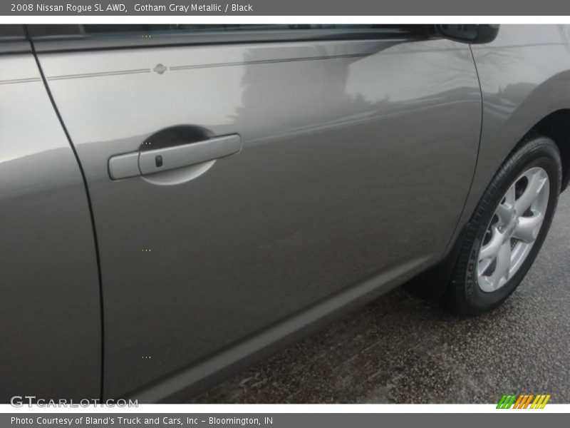 Gotham Gray Metallic / Black 2008 Nissan Rogue SL AWD