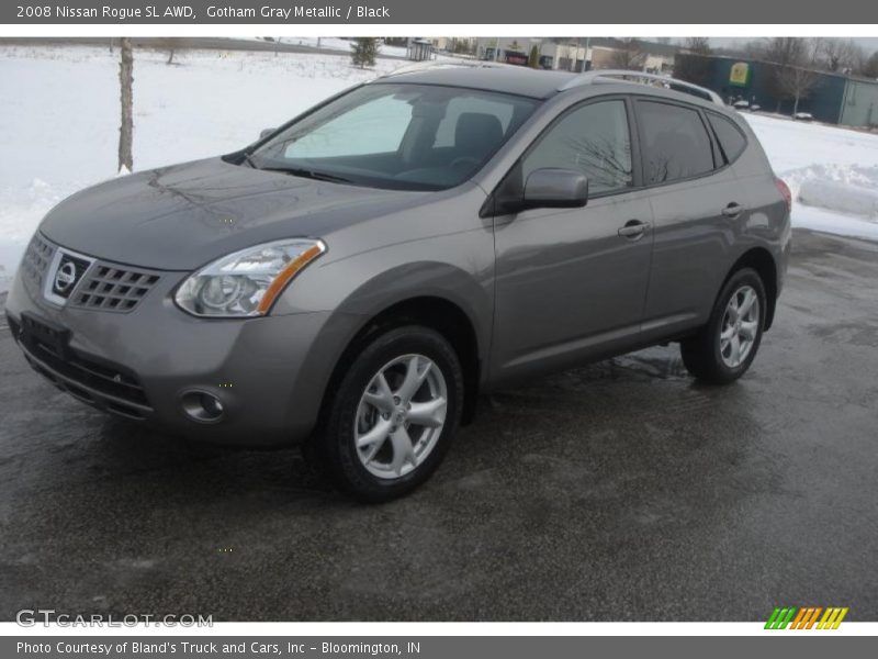 Gotham Gray Metallic / Black 2008 Nissan Rogue SL AWD