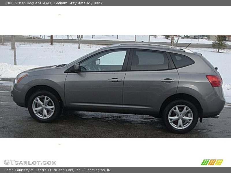 Gotham Gray Metallic / Black 2008 Nissan Rogue SL AWD