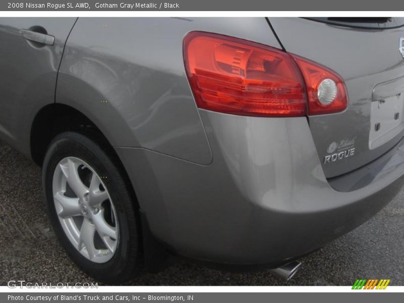 Gotham Gray Metallic / Black 2008 Nissan Rogue SL AWD