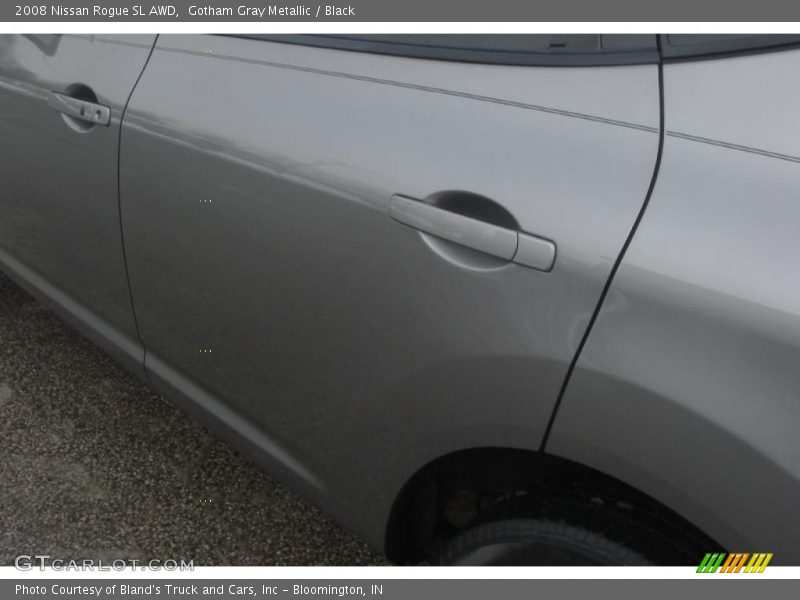 Gotham Gray Metallic / Black 2008 Nissan Rogue SL AWD
