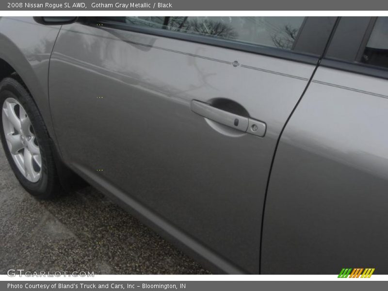 Gotham Gray Metallic / Black 2008 Nissan Rogue SL AWD