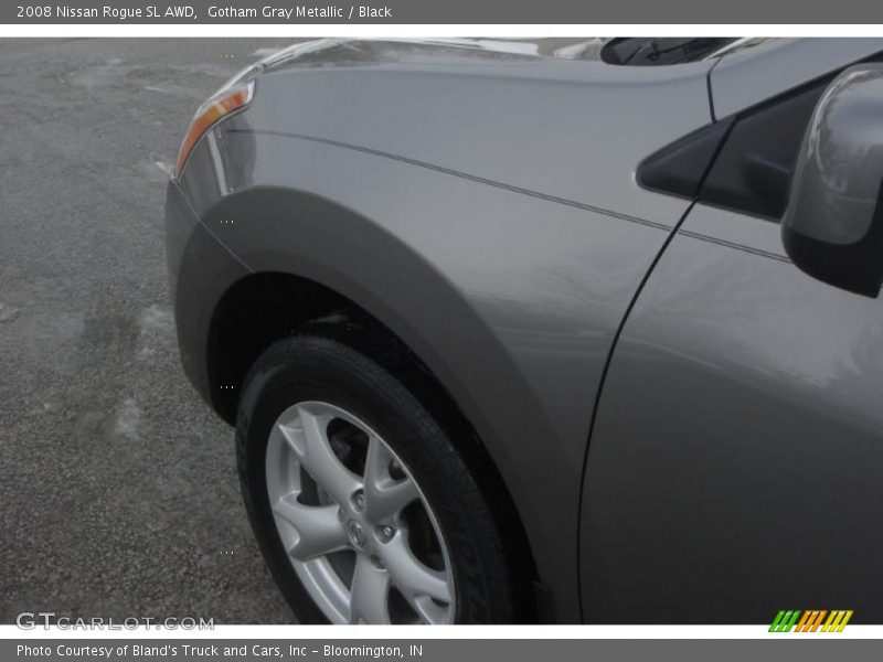 Gotham Gray Metallic / Black 2008 Nissan Rogue SL AWD