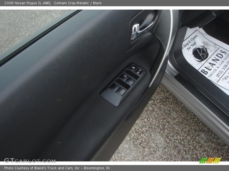 Gotham Gray Metallic / Black 2008 Nissan Rogue SL AWD