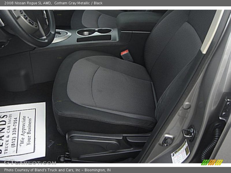 Gotham Gray Metallic / Black 2008 Nissan Rogue SL AWD