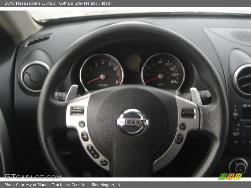 Gotham Gray Metallic / Black 2008 Nissan Rogue SL AWD