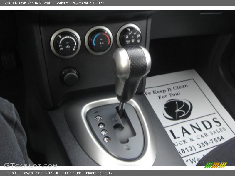Gotham Gray Metallic / Black 2008 Nissan Rogue SL AWD