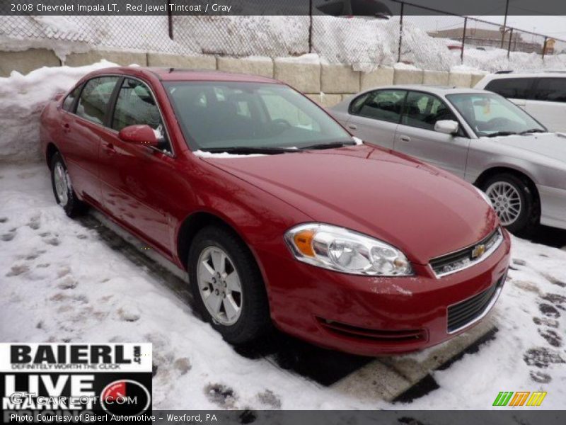 Red Jewel Tintcoat / Gray 2008 Chevrolet Impala LT