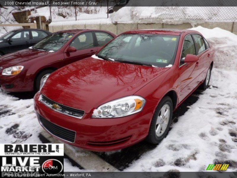Red Jewel Tintcoat / Gray 2008 Chevrolet Impala LT