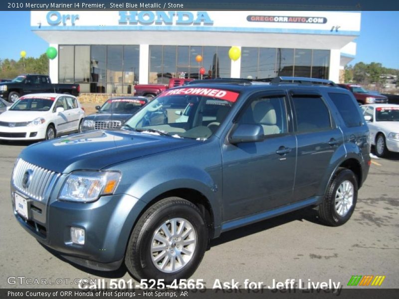 Steel Blue Metallic / Stone 2010 Mercury Mariner I4 Premier