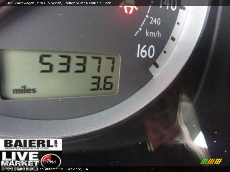 Reflex Silver Metallic / Black 2005 Volkswagen Jetta GLS Sedan