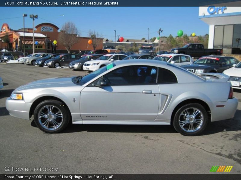  2000 Mustang V6 Coupe Silver Metallic