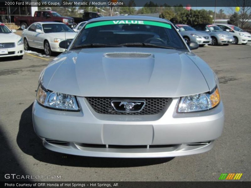 Silver Metallic / Medium Graphite 2000 Ford Mustang V6 Coupe