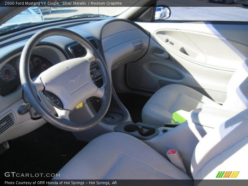 Medium Graphite Interior - 2000 Mustang V6 Coupe 