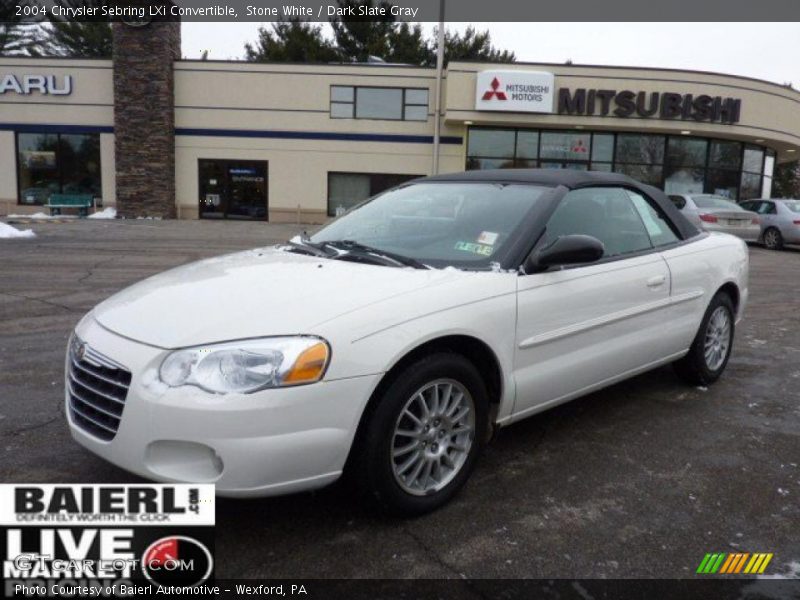 Stone White / Dark Slate Gray 2004 Chrysler Sebring LXi Convertible