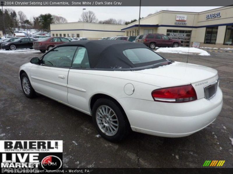 Stone White / Dark Slate Gray 2004 Chrysler Sebring LXi Convertible