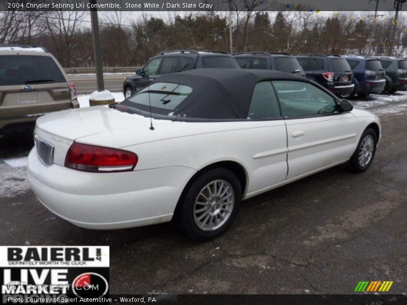 Stone White / Dark Slate Gray 2004 Chrysler Sebring LXi Convertible