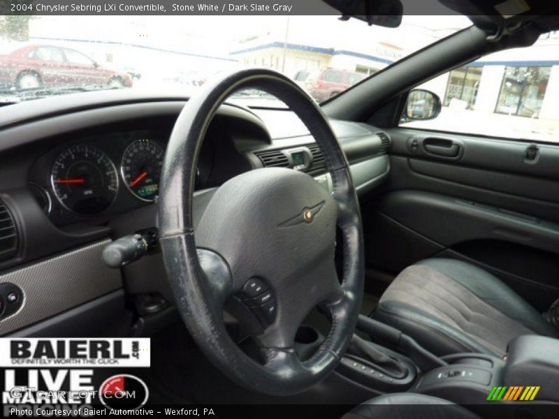 Stone White / Dark Slate Gray 2004 Chrysler Sebring LXi Convertible