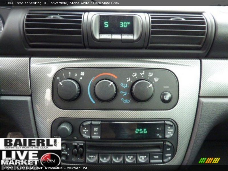 Stone White / Dark Slate Gray 2004 Chrysler Sebring LXi Convertible