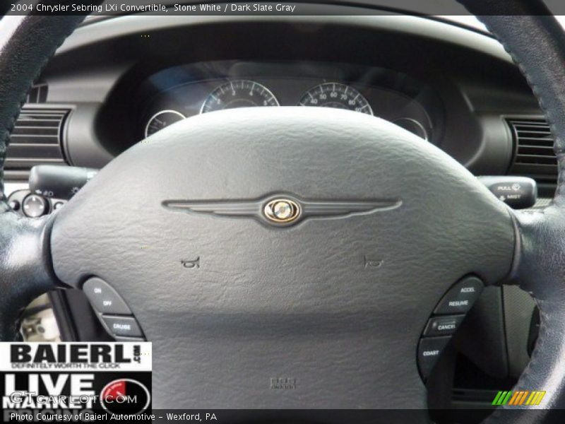Stone White / Dark Slate Gray 2004 Chrysler Sebring LXi Convertible