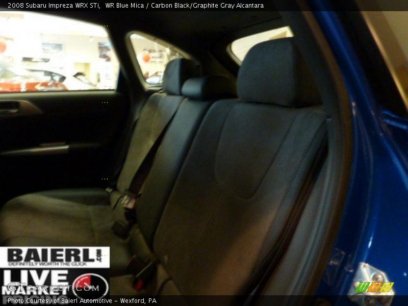 WR Blue Mica / Carbon Black/Graphite Gray Alcantara 2008 Subaru Impreza WRX STi