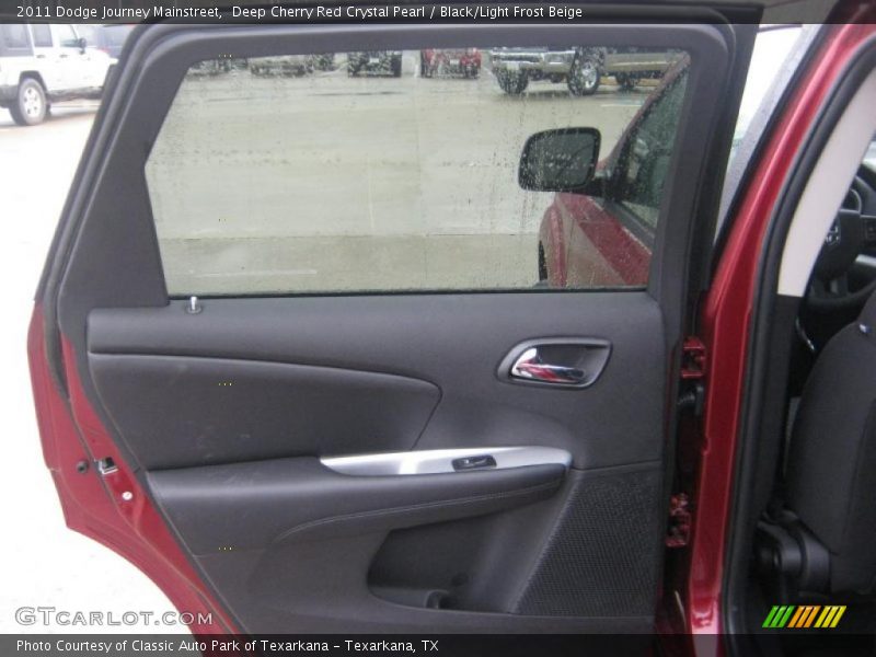 Deep Cherry Red Crystal Pearl / Black/Light Frost Beige 2011 Dodge Journey Mainstreet