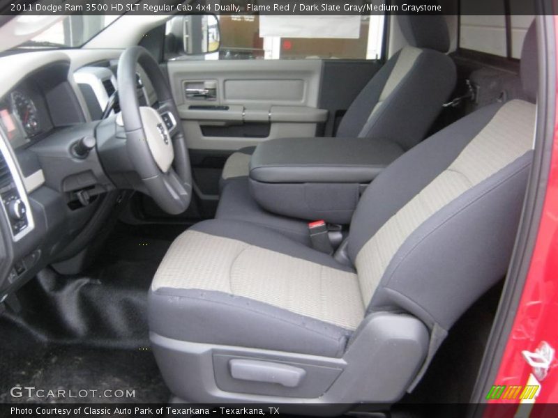  2011 Ram 3500 HD SLT Regular Cab 4x4 Dually Dark Slate Gray/Medium Graystone Interior
