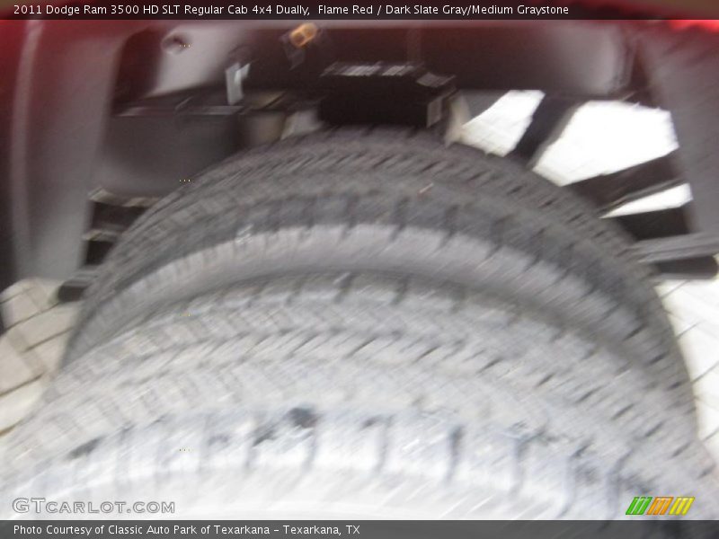 Flame Red / Dark Slate Gray/Medium Graystone 2011 Dodge Ram 3500 HD SLT Regular Cab 4x4 Dually