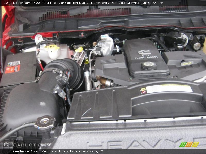  2011 Ram 3500 HD SLT Regular Cab 4x4 Dually Engine - 6.7 Liter OHV 24-Valve Cummins Turbo-Diesel Inline 6 Cylinder