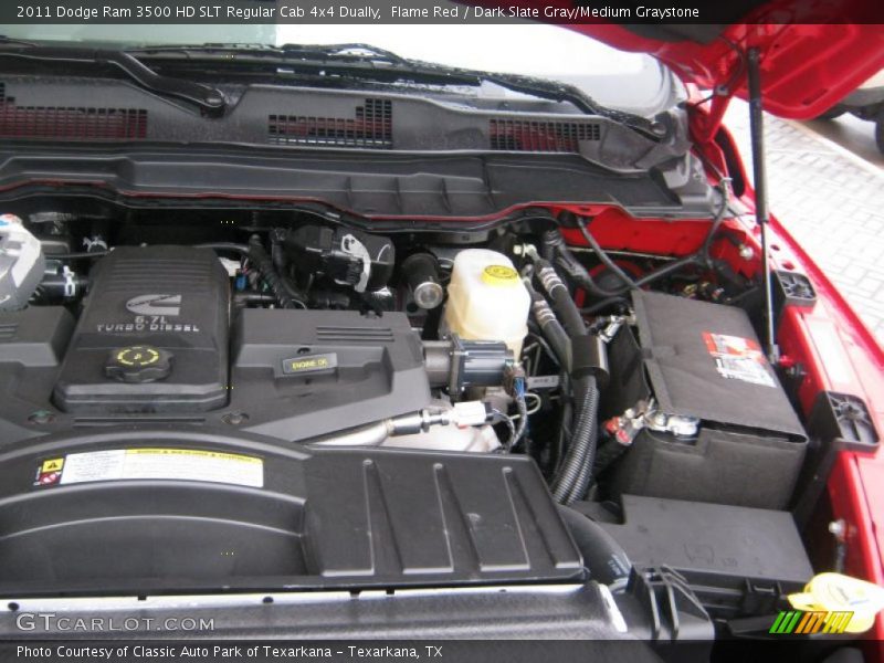  2011 Ram 3500 HD SLT Regular Cab 4x4 Dually Engine - 6.7 Liter OHV 24-Valve Cummins Turbo-Diesel Inline 6 Cylinder