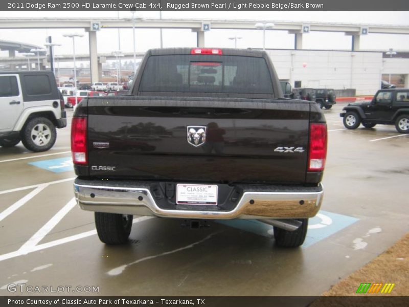 Rugged Brown Pearl / Light Pebble Beige/Bark Brown 2011 Dodge Ram 2500 HD Laramie Crew Cab 4x4