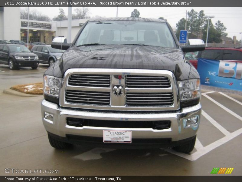 Rugged Brown Pearl / Light Pebble Beige/Bark Brown 2011 Dodge Ram 2500 HD Laramie Crew Cab 4x4