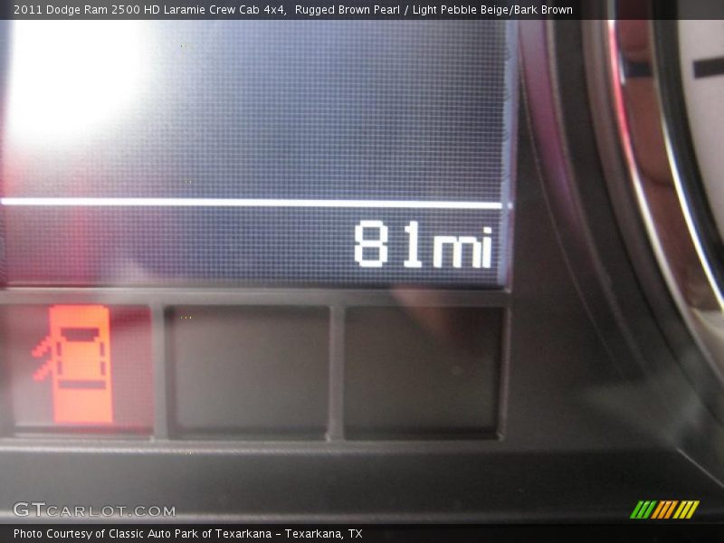 Rugged Brown Pearl / Light Pebble Beige/Bark Brown 2011 Dodge Ram 2500 HD Laramie Crew Cab 4x4